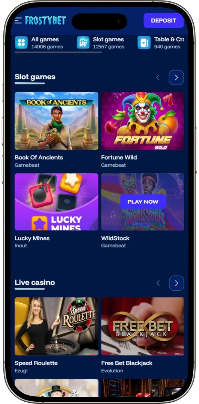 Frostybet Mobile App