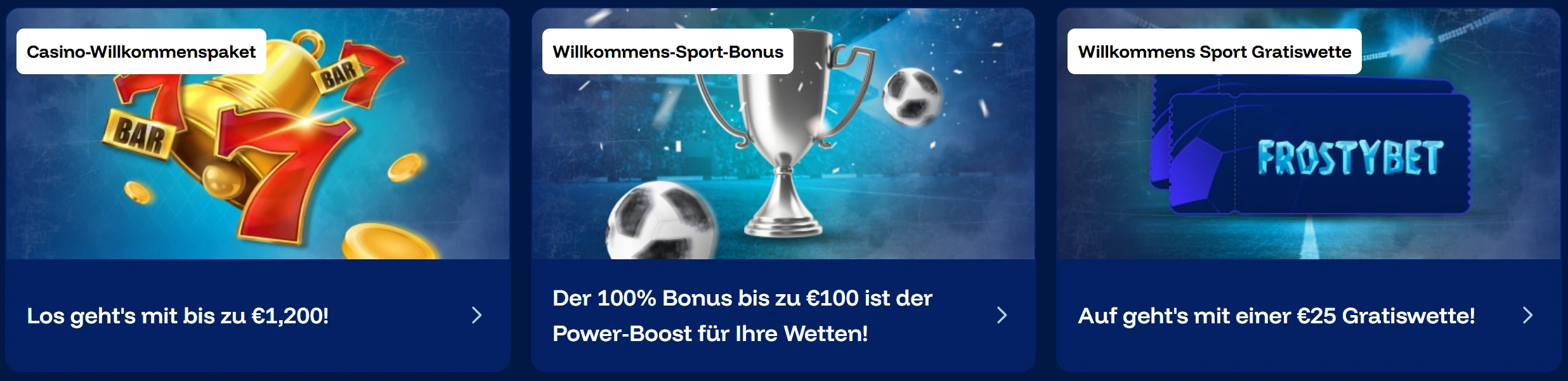 Frostybet Casino Banner