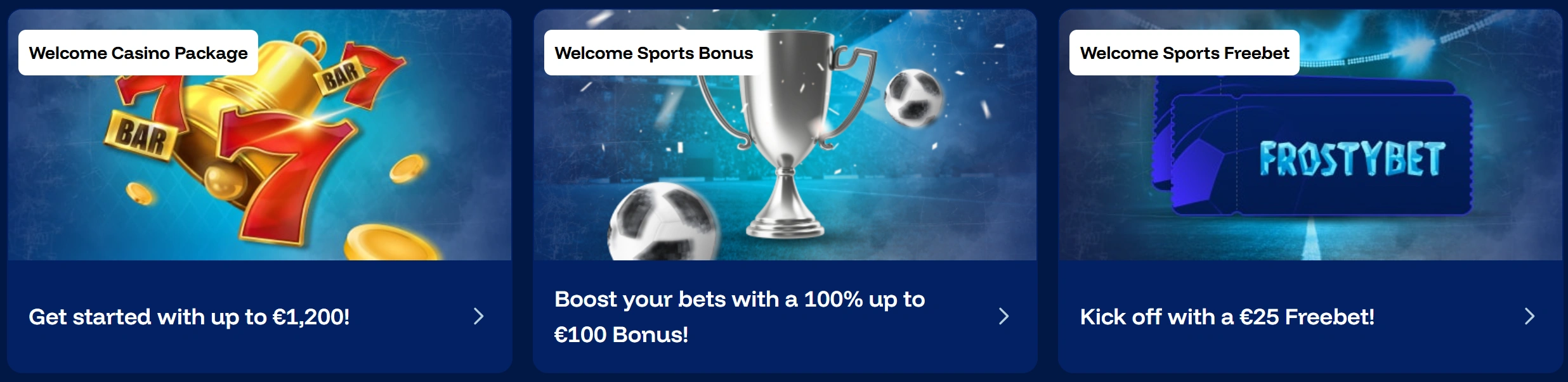 Frostybet Casino Banner